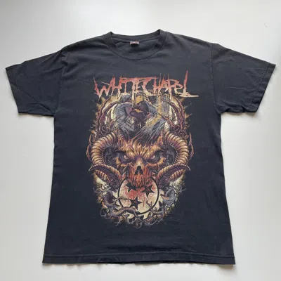 Pre-owned Band Tees 2000s White Chapel Death-metal Band Graphic T Shirt In Black