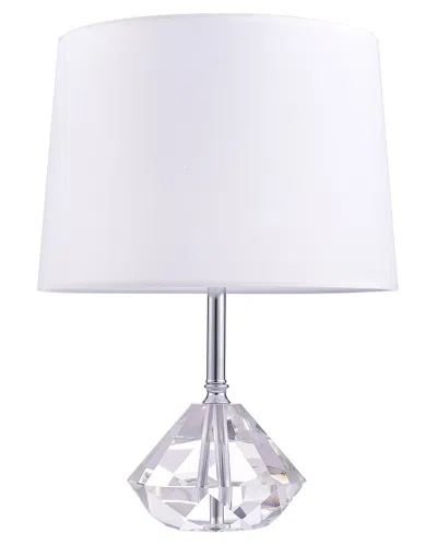 Pasargad Home Regal Tortona White Table Lamp In Transparent