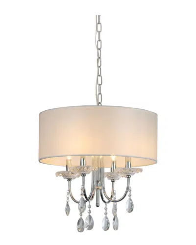 Pasargad Home Bliss Bizet Chrome Chandelier In Neutral