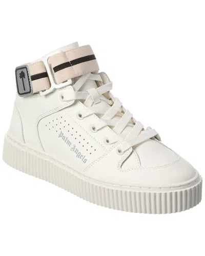 Palm Angels 1 Leather High-top Sneaker In White