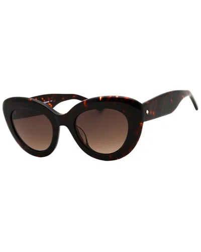 Kate Spade New York Women's Capri/g/s 50mm Sunglasses In Brown