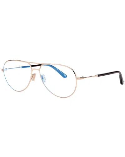 Tom Ford Men's Ft5829-b 57mm Optical Frames In Gold