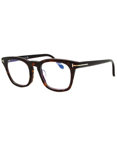 Tom Ford Men's Ft5870-f-b 52mm Optical Frames In Black