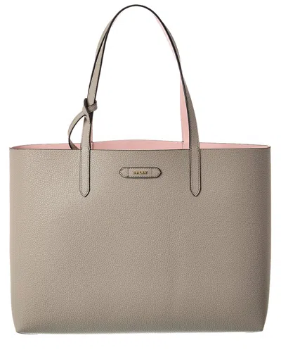 Bally Rory Leather Tote In Neutral