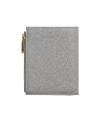 Bottega Veneta Tag Small Bi-fold Wallet In Gray
