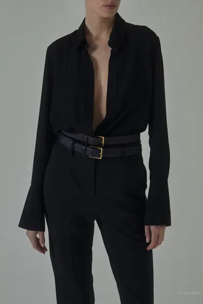 Heirlome Rosie Shirt In Black In Black