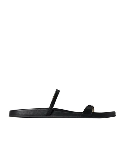 The Row Hugh Thin Strap Slide In Black