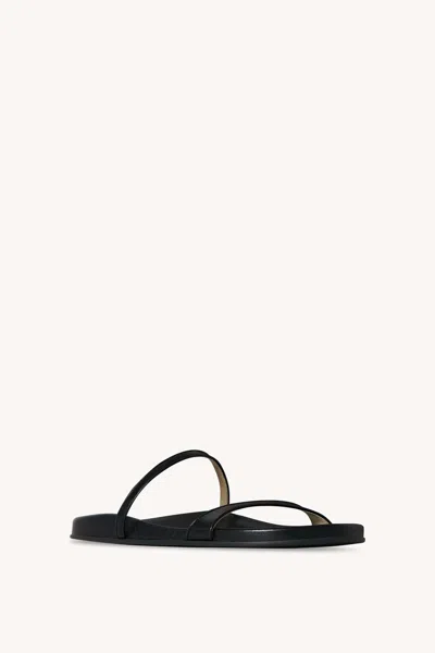 The Row Hugh Thin Strap Slide In Black