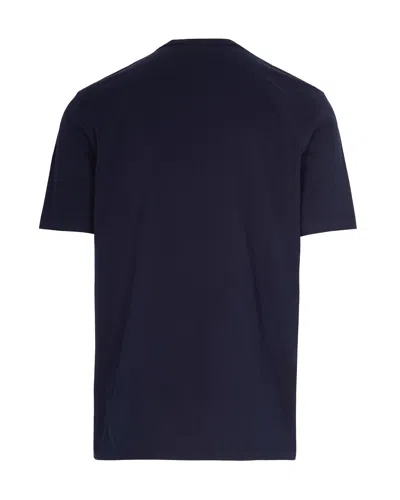 Hugo Boss Boss Men Cotton Jersey T-shirt With Logo In Blue