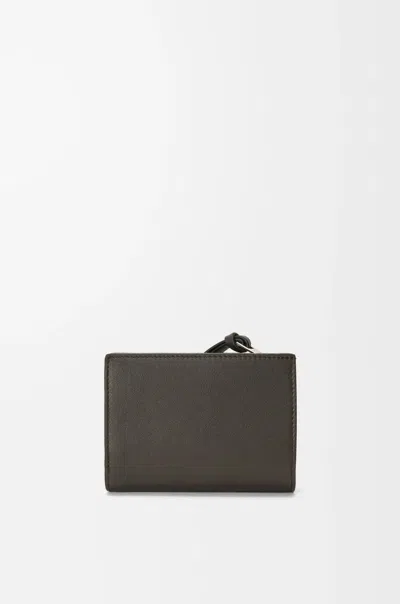 Loewe Futurist Cat Compact Wallet In Classic Calfskin In Black
