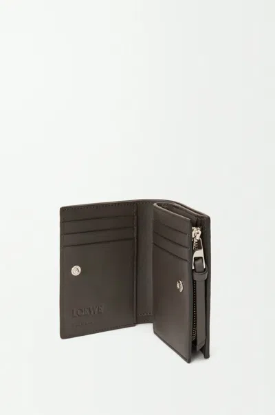 Loewe Futurist Cat Compact Wallet In Classic Calfskin In Black