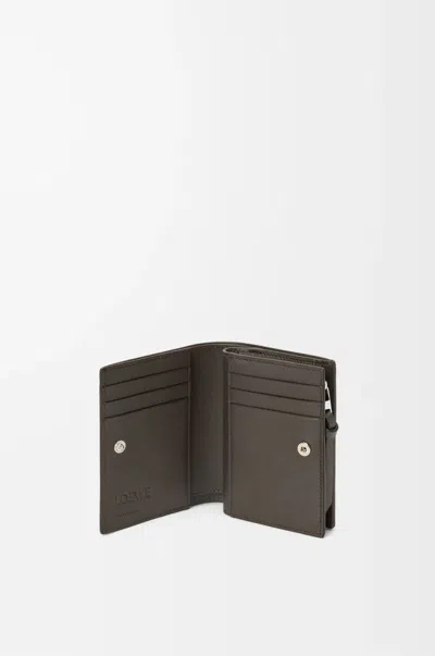 Loewe Futurist Cat Compact Wallet In Classic Calfskin In Black