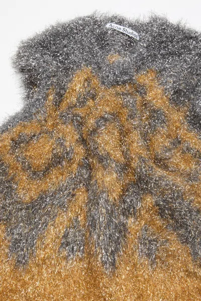 Acne Studios Geometric-pattern Vest In Gray