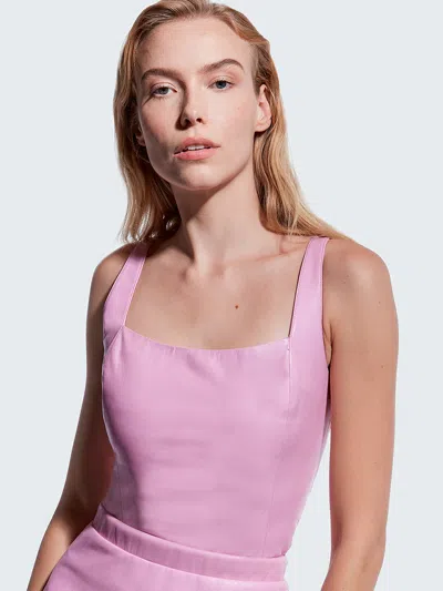 As By Df Clementine Recycled Leather Top In Pink