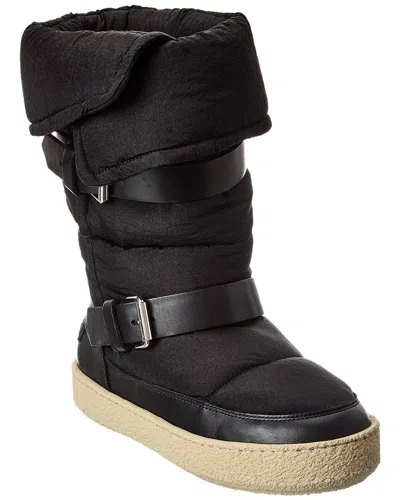 Isabel Marant Zenora Nylon & Leather Snow Boot In Blue