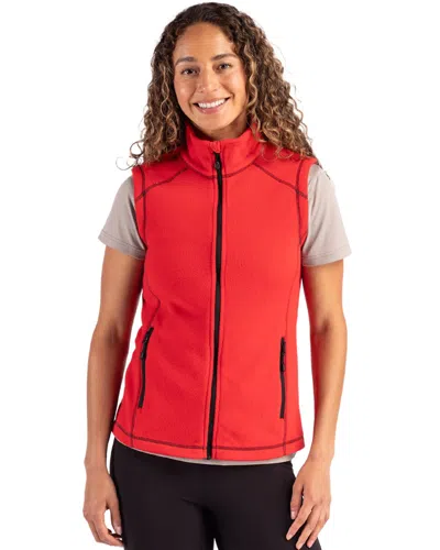 Clique Powder Recycled Fleece Womens Vest In Red