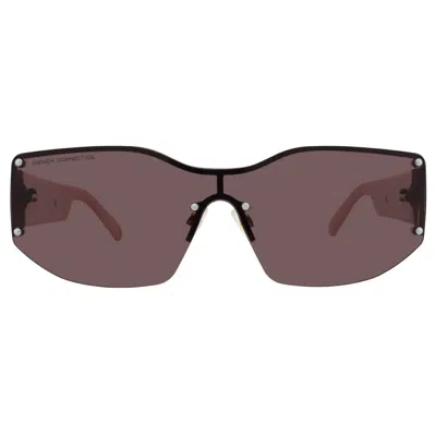 French Connection Fc 25 77 Gld Smoke Geometric Ladies Sunglasses 10269923.lts Gld In Brown
