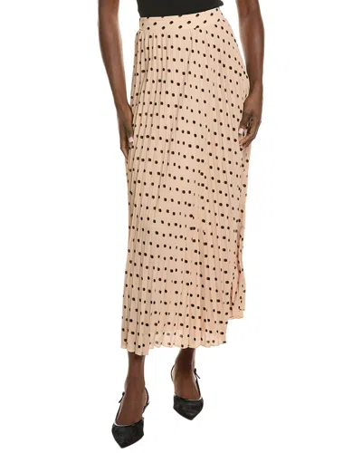 T Tahari Dot Maxi Skirt In Neutral