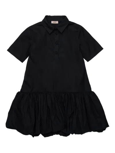 N°21 Ruffled Casual Dress In Black