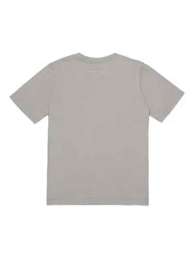 Mm6 Maison Margiela Crew-neck Short-sleeve T-shirt In Gray