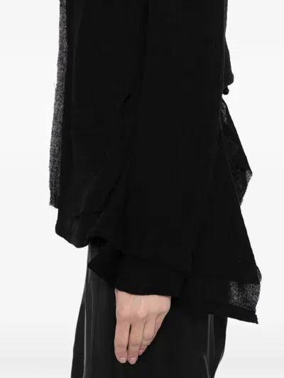 Yohji Yamamoto Wool Gauze Layered Blazer In Animal Print