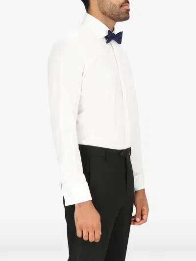 Scotch & Soda Concealed-button-fastening Dress Shirt In White