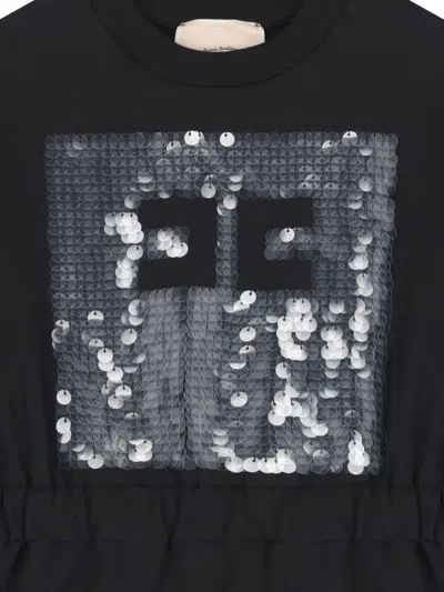 Elisabetta Franchi Logo-embellished Dress In Black