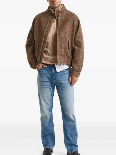 Gant Cable-knit Half-zip Sweater In Multi