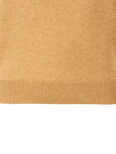 Alberta Ferretti Pearl-embellished High Neck Top In Brown