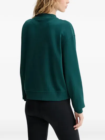 Hugo Boss Logo-sleeve Logo-detail Sweater In Green