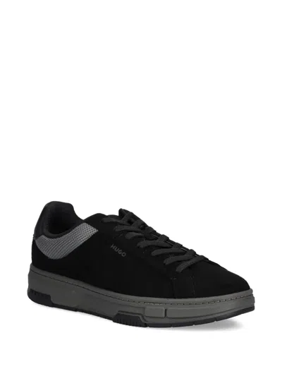 Hugo Boss Lace-up Sneakers In Black