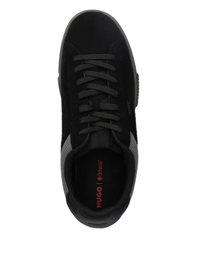Hugo Boss Lace-up Sneakers In Black