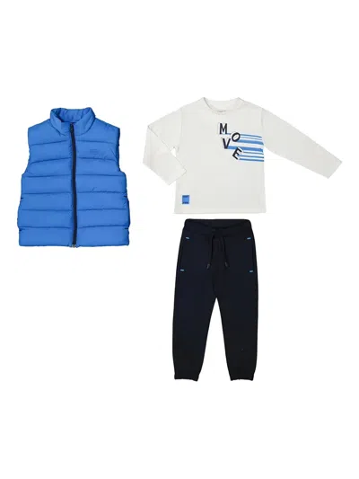 Mayoral Side-pocket Tracksuit Set (set Of Three) In Multi