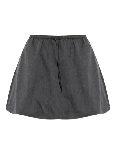 Samsoe & Samsoe Saroko Drawstring Skirt In Gray