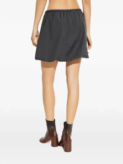 Samsoe & Samsoe Saroko Drawstring Skirt In Gray