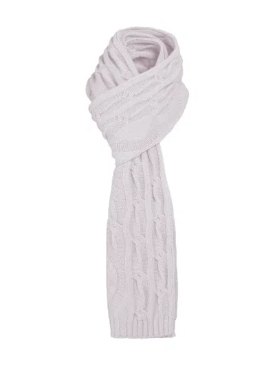 Moorer Samia Cable-knit Scarf In Gray