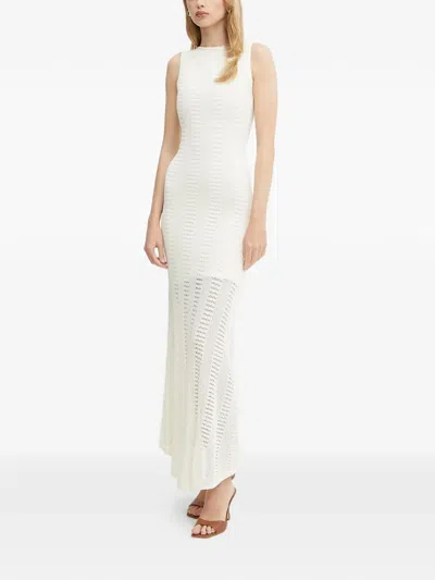 Marciano Cut-out Detail Maxi Dress In White