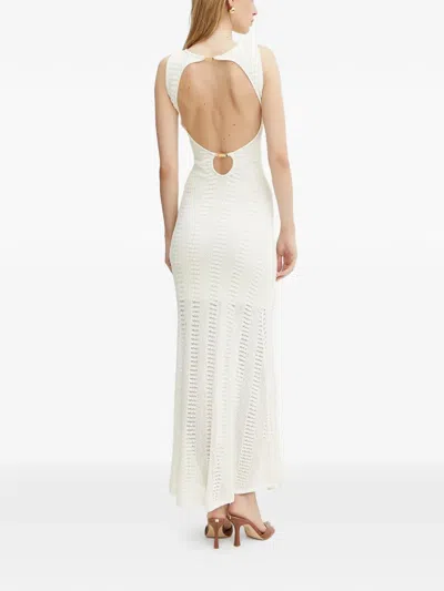 Marciano Cut-out Detail Maxi Dress In White