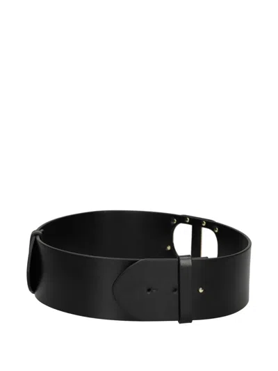 Twinset Logo-buckle Belt In Black