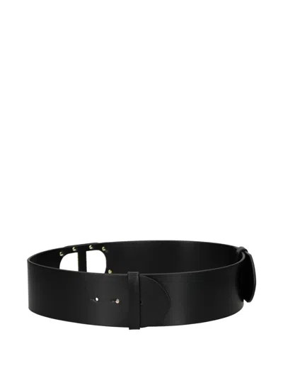 Twinset Logo-buckle Belt In Black