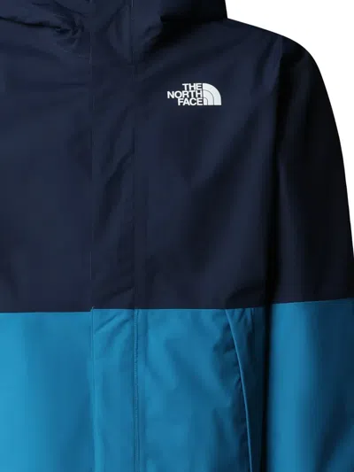 The North Face Logo-print Jacket In Blue