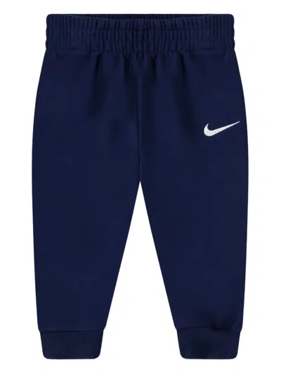 Nike Logo-embroidered Tracksuit In Blue