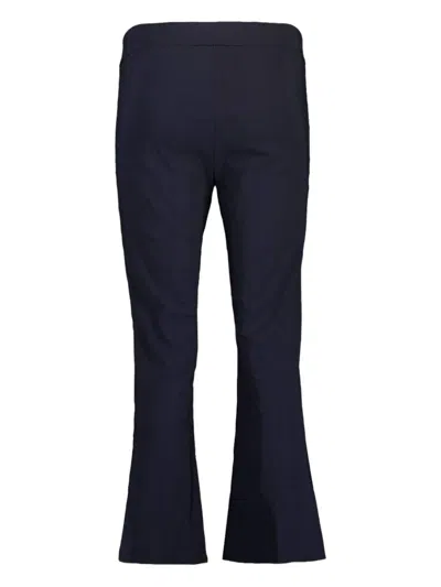 Avenue Montaigne Leo Flared-leg Pants In Blue