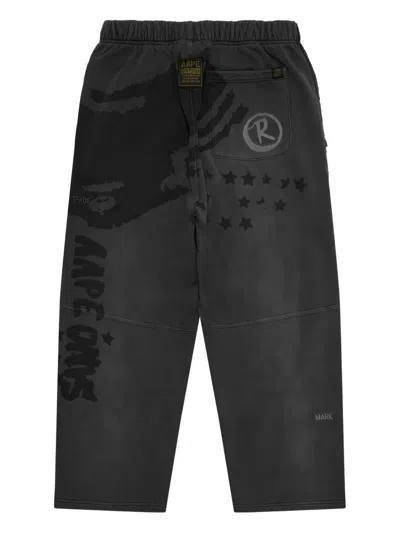 Aape By A Bathing Ape Star-print Track Pants In Multi