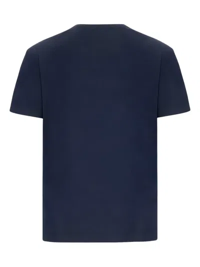 Jw Anderson Logo Crew Neck Graphic Print T Shirt In Blue