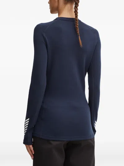 Helly Hansen Patterned Base-layer Top In Blue
