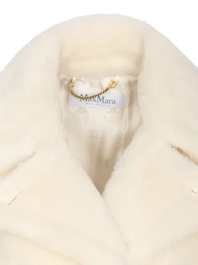 Max Mara Double-breasted Belted Cape In Neutral