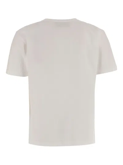 Valentino Panther Graphic Crew Neck T-shirt Short Sleeves In Gray