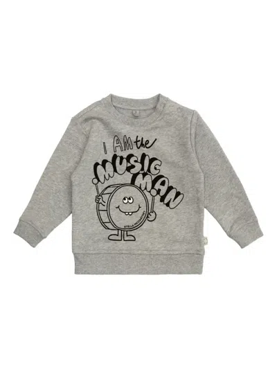 Stella Mccartney Logo-print Sweatshirt In Gray