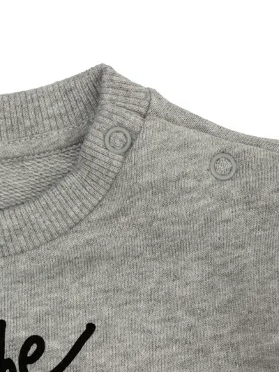 Stella Mccartney Logo-print Sweatshirt In Gray